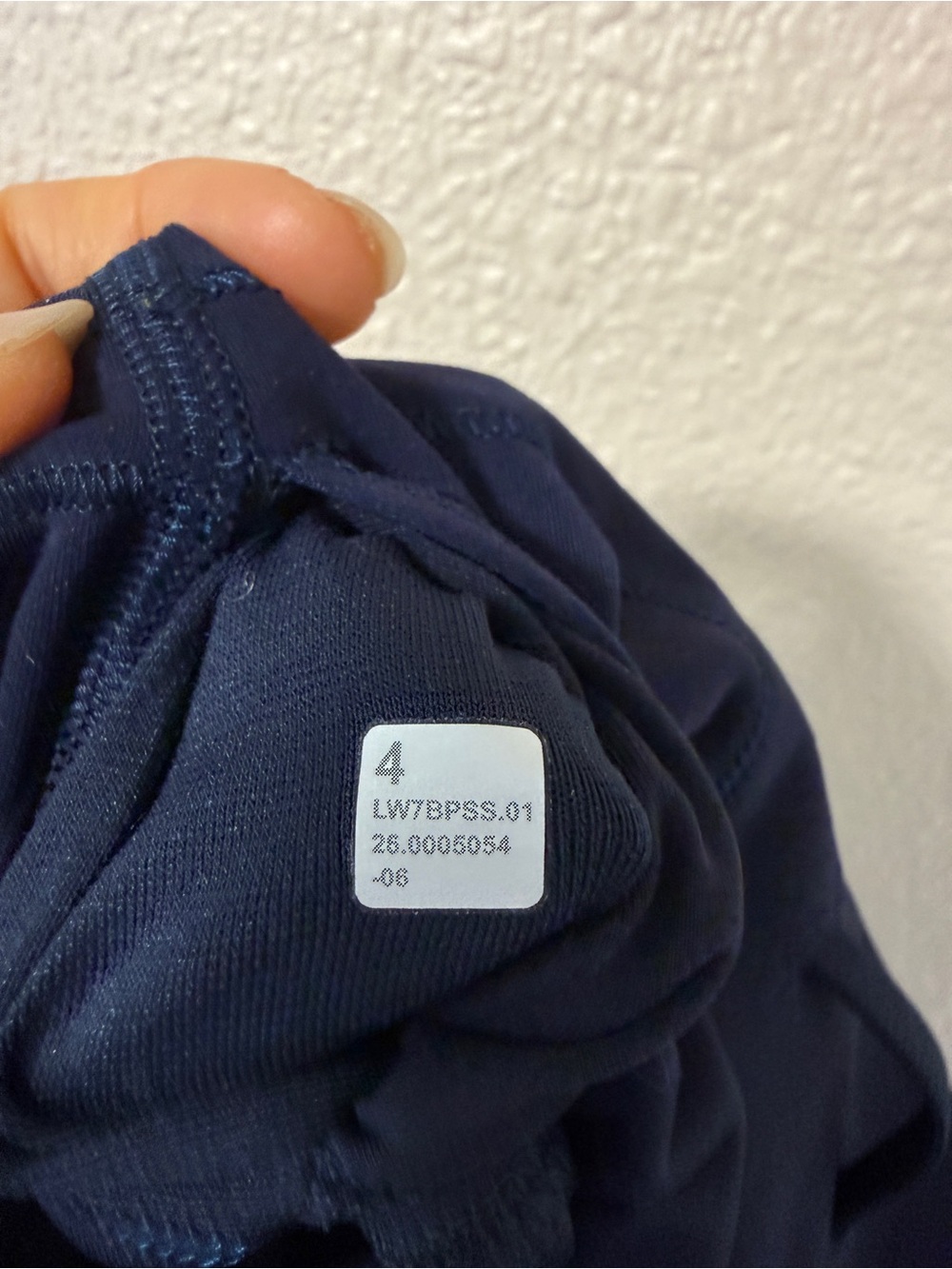 lululemon Wunder Train High Rise Short 4" Biker Short Pilate Short Navy 4 - Picture 6 of 7